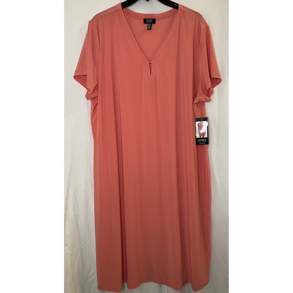 JONES New York Signature Orange Dress - Womens XXL MISSING WAIST CORD